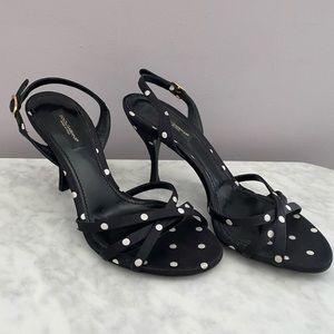 Dolce & Gabbana new satin slingbacks size 37.5